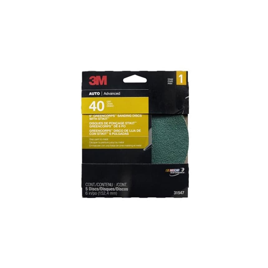 6 Inch 40 Grit Green Sandpaper