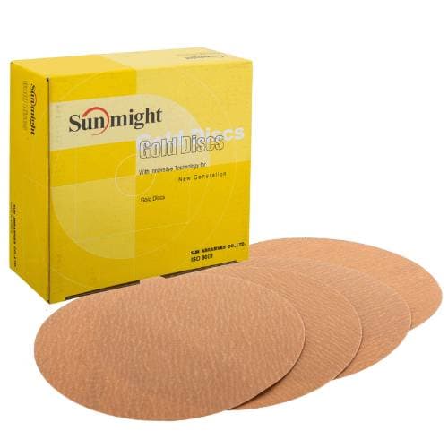 6 Inch 400 Grit Gold Grip Sanding Discs (50 Pack)